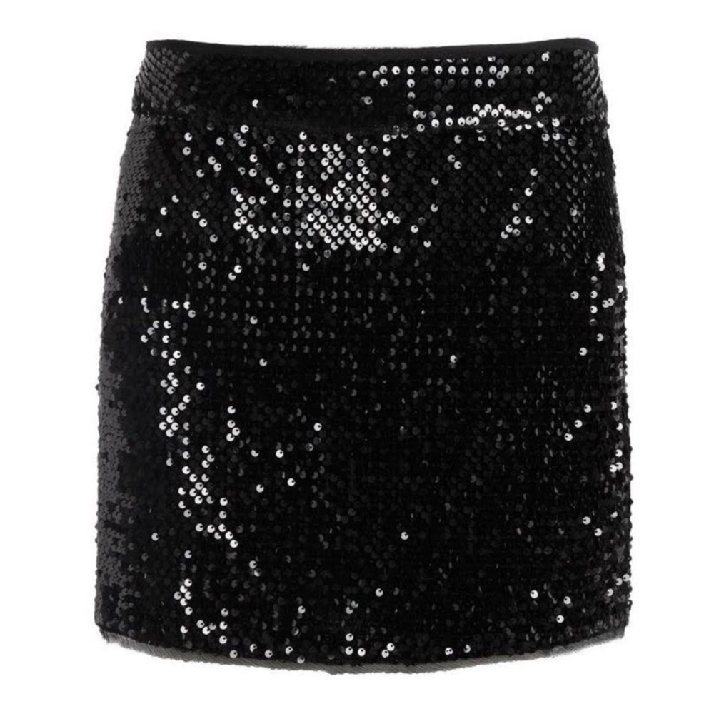 Zadig & Voltaire Virginia Grunge Sequin Mini Skirt